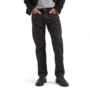 Levi's Men's Straight Fit Black Jeans